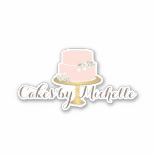 Elegant Pink Cake with Florals