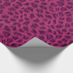 Elegant Pink Cheetah Animal Print Wrapping Paper