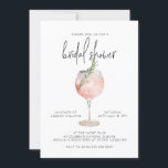 Elegant Pink Cocktail Bubbly Brunch Bridal Shower  Invitation<br><div class="desc">// Can be fully customised to suit your needs. Designed by Gorjo Designs via Zazzle. // Need help customising your design? Got other ideas? Feel free to contact me (Zoe) directly.</div>