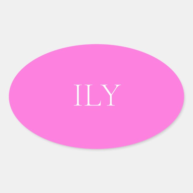 Elegant Pink Colour Sticker (Front)