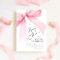 Elegant Pink Coquette Bow Baby Shower Girl