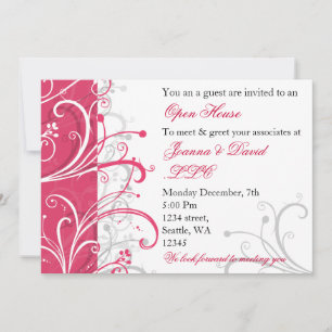 elegant pink Corporate party Invitation