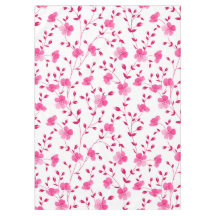 Elegant pink  Daisy Floral  Tablecloth