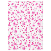 Elegant pink  Daisy Floral  Tablecloth