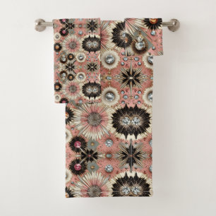 Elegant Pink Diamond Mid Century Modern Towel Set