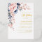 Elegant Pink Floral 80th Birthday Party Gold