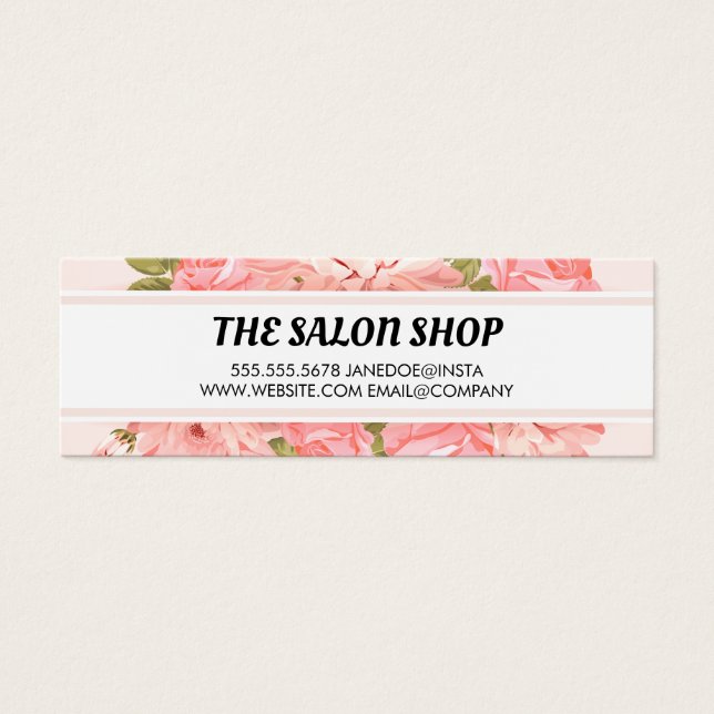 Elegant Pink Floral Background (Front)