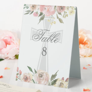 Elegant Pink Floral Confirmation Party Custom