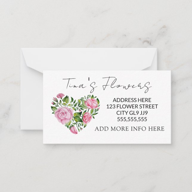 Elegant pink floral design Thank you  Card (Front)