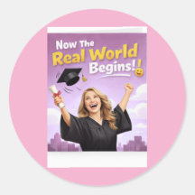 Elegant Pink Floral Graduation Party sticker