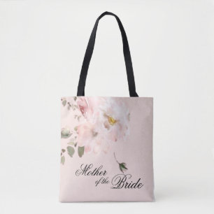 Elegant Pink Floral Mother of the Bride Tote