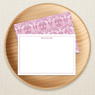 Elegant Pink Floral Pattern Card