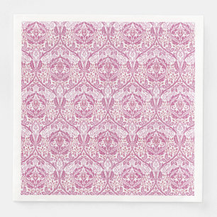 Elegant Pink Floral Pattern Napkin