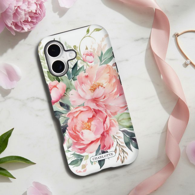 Elegant Pink Floral Personalised Name Gift (Creator Uploaded)
