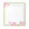 Elegant Pink Floral Personalised Notepad