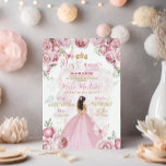 Elegant Pink Floral Princess Butterfly Mis Quince Invitation<br><div class="desc">Elegant Pink Floral Princess Butterfly Mis Quince Invitation
Quinceañera 15 Anos,  16th Birthday Butterfly</div>