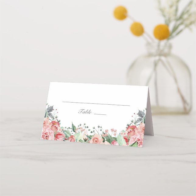 Elegant Pink Floral Quinceañera Invitation (Front)