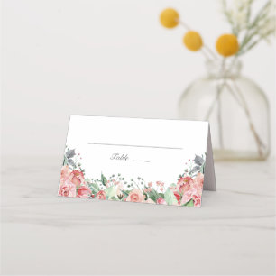 Elegant Pink Floral Quinceañera Invitation