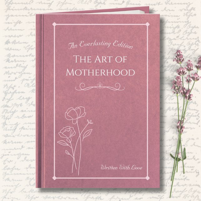 Elegant Pink Floral Storybook Mother’s Day Photo Card (Stylish dusty rose floral Mother’s Day card with elegant typography. Simple & chic.)