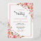 Elegant Pink Floral Watercolor Wedding Rose Gold