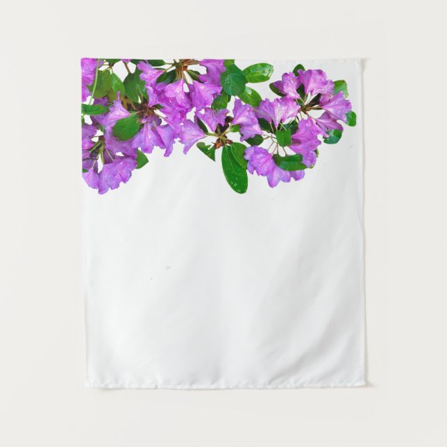 Elegant pink florals pink azaleas pink flowers tapestry (Front)