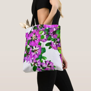 Elegant pink florals pink azaleas pink flowers tote bag