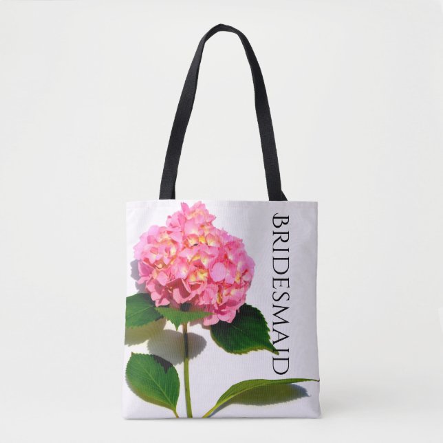 Elegant Pink flower pink floral pink hydrangea Tote Bag (Front)