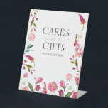 Elegant Pink Flowers Bridal Shower Cards & Gifts Pedestal Sign<br><div class="desc">An elegant way to guide guests with grace. This Cards & Gifts sign is part of our Pink Watercolor Flowers bridal shower collection—a design story rooted in refinement and real connection. With artful blooms framing the message, it blends practicality with beauty, elevating even the most functional moment of your event....</div>