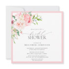 Elegant Pink Garden Flowers Bridal Shower