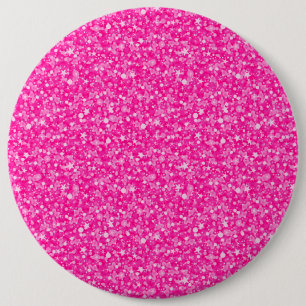 Elegant Pink Glitter 6 Cm Round Badge