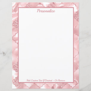 Elegant Pink Glitter Pattern Personalised