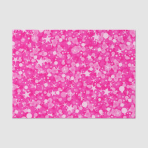 Elegant Pink Glitter Tissue Paper
