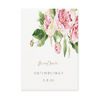 Elegant Pink Green Peony Floral Bridal Shower