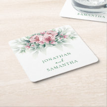 Elegant Pink Greenarry Modern Wedding