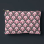 Elegant Pink Grey Art Deco Vintage Pattern Accessory Pouch<br><div class="desc">Elegant Pink Grey Art Deco Vintage Pattern Cosmetic Bag Toiletry Bag Accessory Pouch features an elegant art deco pattern in pink and grey. Created by Evco Studio www.zazzle.com/store/evcostudio</div>
