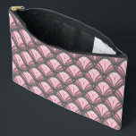 Elegant Pink Grey Art Deco Vintage Pattern Accessory Pouch<br><div class="desc">Elegant Pink Grey Art Deco Vintage Pattern Cosmetic Bag Toiletry Bag Accessory Pouch features an elegant art deco pattern in pink and grey. Created by Evco Studio www.zazzle.com/store/evcostudio</div>