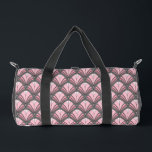 Elegant Pink Grey Art Deco Vintage Pattern Duffle Bag<br><div class="desc">Elegant Pink Grey Art Deco Vintage Pattern Duffel Bags features an elegant art deco pattern in pink and grey. Created by Evco Studio www.zazzle.com/store/evcostudio</div>