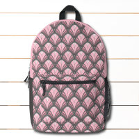 Elegant Pink Grey Art Deco Vintage Pattern