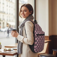 Elegant Pink Grey Art Deco Vintage Pattern