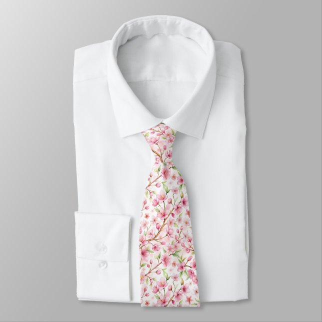 Elegant Pink Groomsmen Ties - Perfect Wedding Day  (Tied)