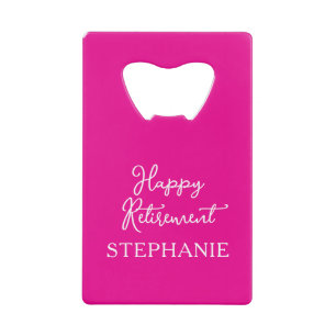 Elegant Pink Happy Retirement Party