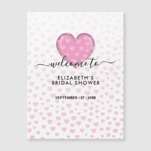 Elegant Pink Heart and Speckles Design