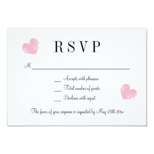 rsvp wedding response