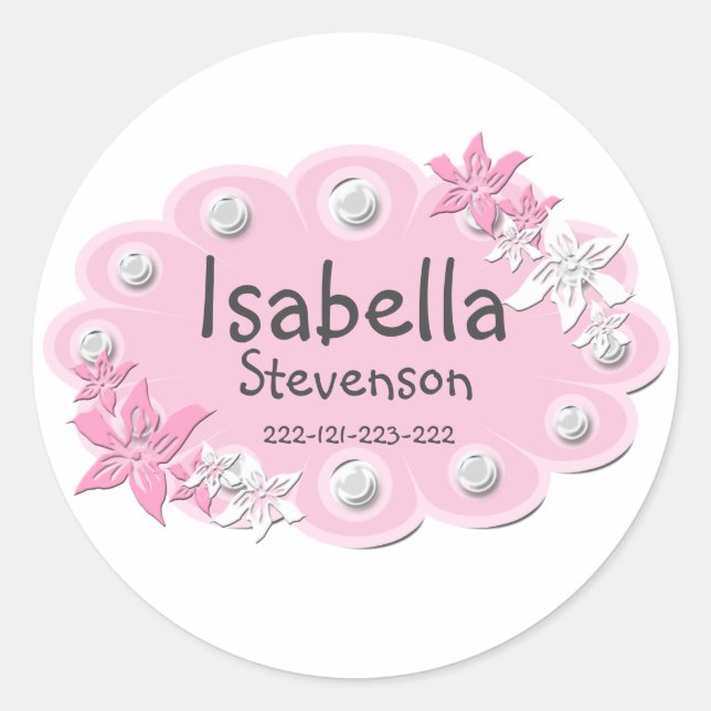 elegant pink label (Front)