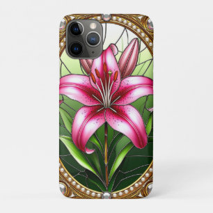 Elegant Pink Lily Flower iPhone 11 Pro Case