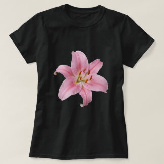 Elegant Pink Lily Flower T-Shirt