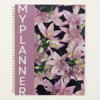 Elegant Pink Lily "My Planner" Planner
