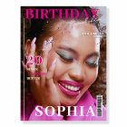 Elegant pink Magazine cover 30th Birthday welcome