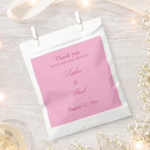 Elegant Pink Magenta Wedding Favour Bags