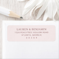 Elegant Pink Minimalist Typographic